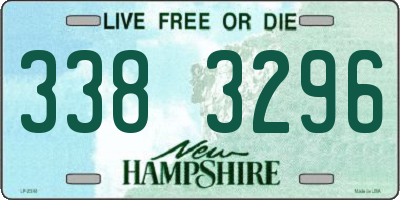 NH license plate 3383296