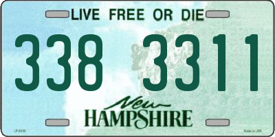 NH license plate 3383311