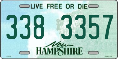 NH license plate 3383357