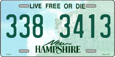 NH license plate 3383413