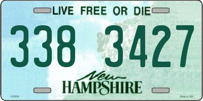 NH license plate 3383427