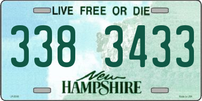 NH license plate 3383433