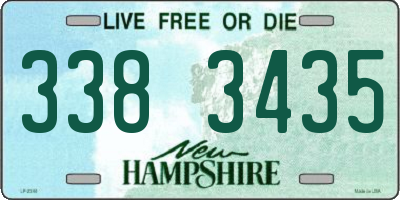 NH license plate 3383435