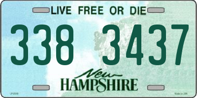 NH license plate 3383437