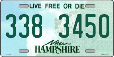NH license plate 3383450