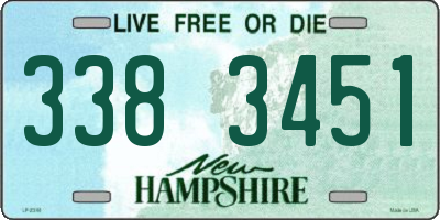 NH license plate 3383451