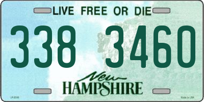 NH license plate 3383460