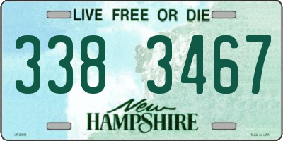 NH license plate 3383467