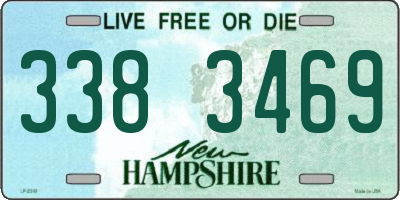 NH license plate 3383469