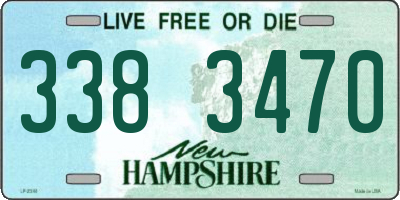 NH license plate 3383470