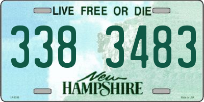 NH license plate 3383483
