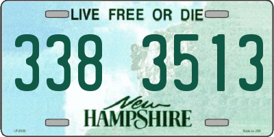 NH license plate 3383513