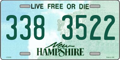 NH license plate 3383522