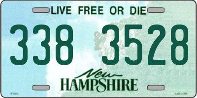NH license plate 3383528
