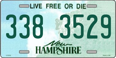 NH license plate 3383529
