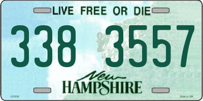 NH license plate 3383557