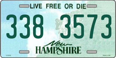 NH license plate 3383573