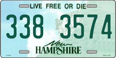 NH license plate 3383574