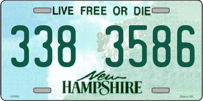 NH license plate 3383586
