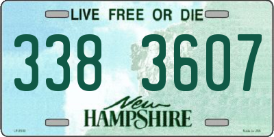 NH license plate 3383607