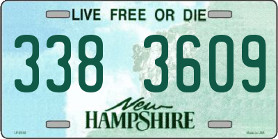 NH license plate 3383609