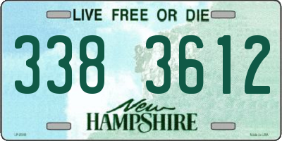 NH license plate 3383612