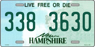 NH license plate 3383630