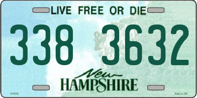 NH license plate 3383632