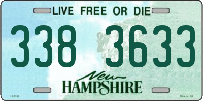 NH license plate 3383633