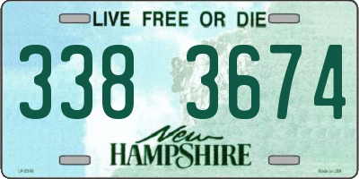 NH license plate 3383674