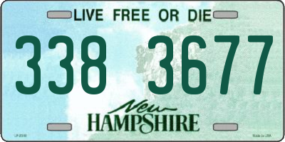 NH license plate 3383677