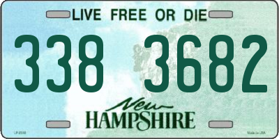 NH license plate 3383682