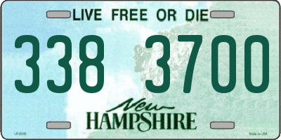NH license plate 3383700