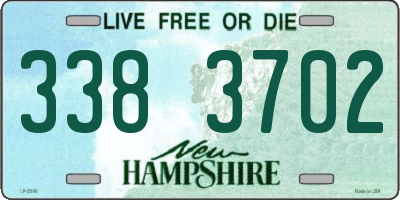 NH license plate 3383702