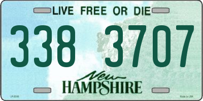 NH license plate 3383707