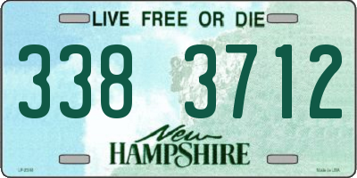 NH license plate 3383712