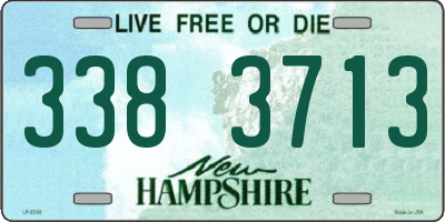 NH license plate 3383713