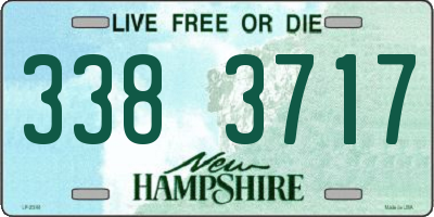 NH license plate 3383717