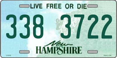 NH license plate 3383722