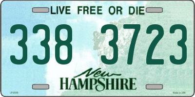 NH license plate 3383723