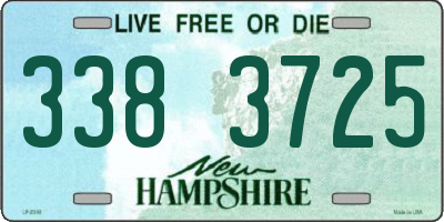 NH license plate 3383725