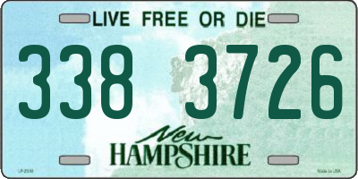 NH license plate 3383726