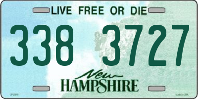NH license plate 3383727