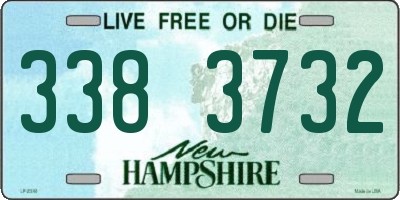 NH license plate 3383732