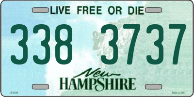 NH license plate 3383737