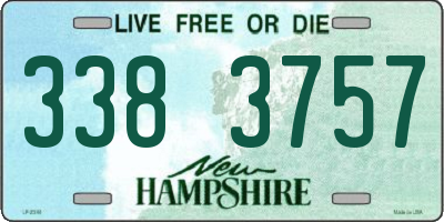 NH license plate 3383757