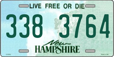 NH license plate 3383764