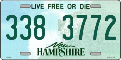 NH license plate 3383772