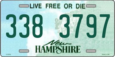 NH license plate 3383797