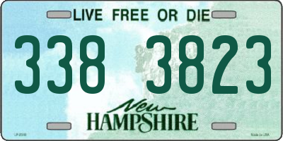 NH license plate 3383823